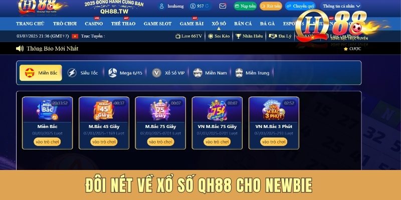 Đôi nét về xổ số QH88 cho newbie